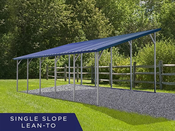 steel frame lean to carport